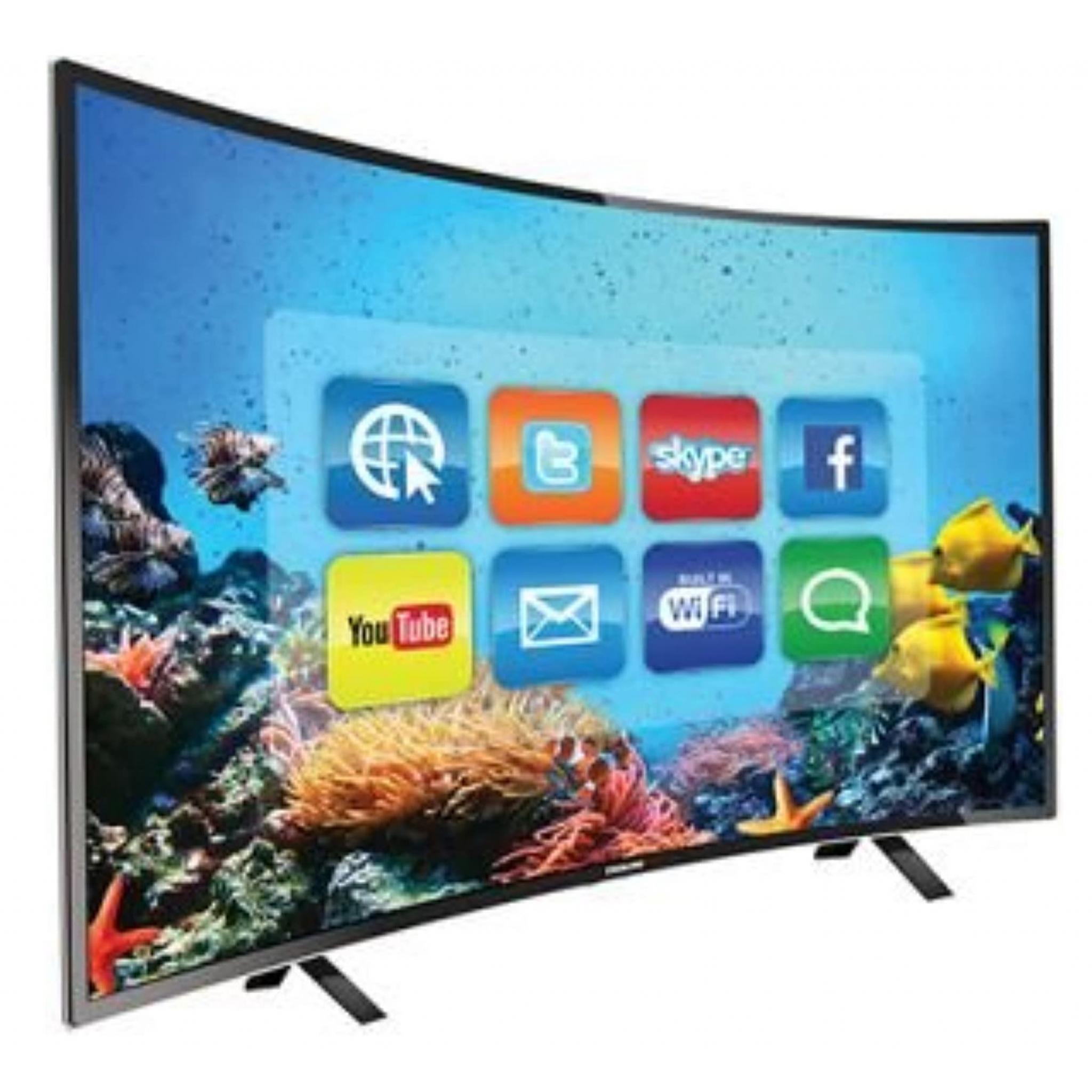 Nikai 55 Inch UHD 4K Smart Android Digital Curved LED TV