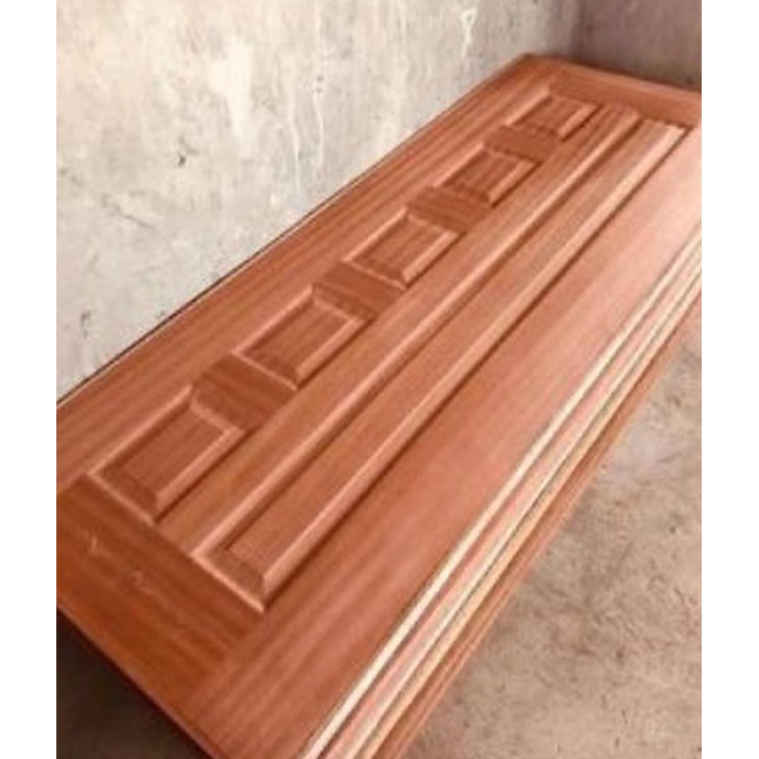 Mahogany door with frame & lock - D001